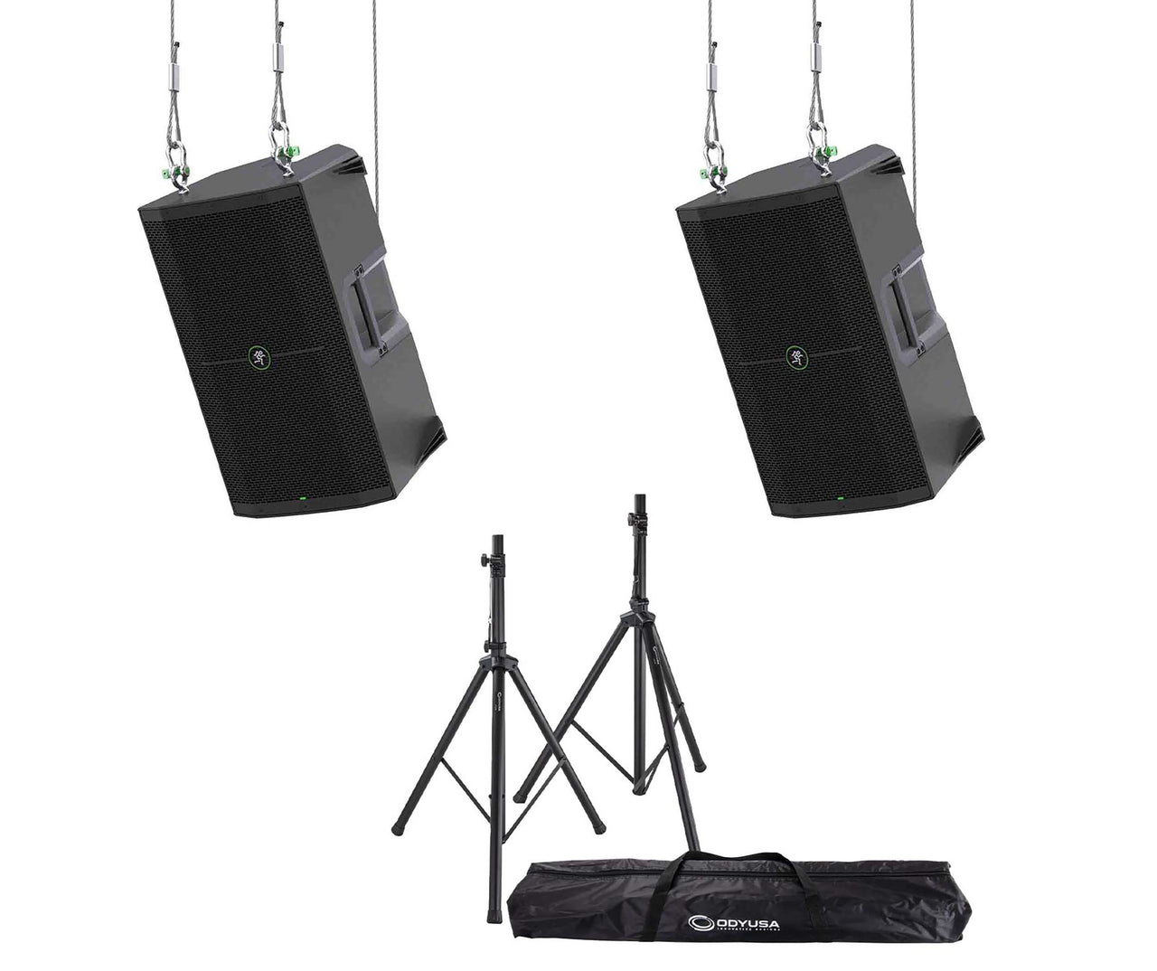 Mackie Thump 12" PA Speaker DJ Package with Stands and Bag