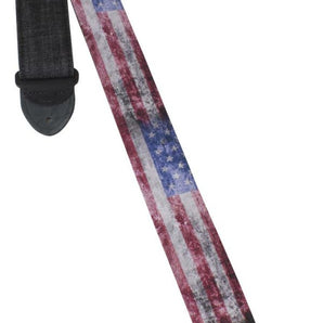 Peavey 2" Denim Flag Strap Guitar Strap - American Flag