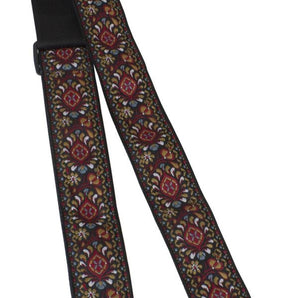 Peavey 2" Jacquard Strap - Red/Tan Guitar Strap