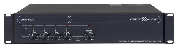 Peavey UMA™-4300 Mixer Amplifier 4 Channel 300 Watts Mixer Amplifier