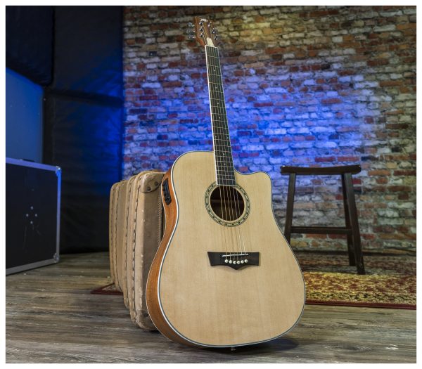 Peavey DW 2CE ST CUTAWAY ELE W/C Acoustic-Electric Guitar with Electronics and Case