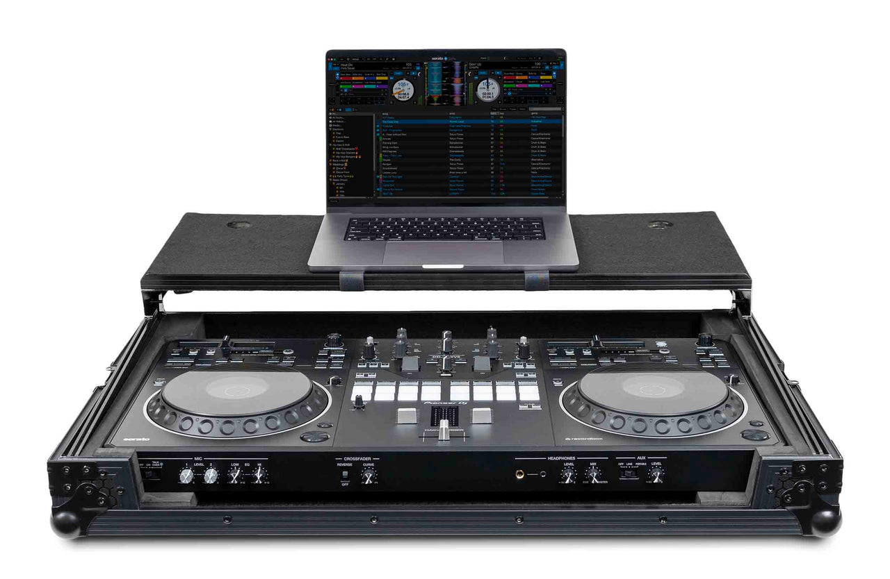 Headliner HL10018, Pitch Black Flight Case for DDJ-REV5 with Laptop Platform