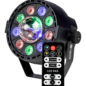 Colorkey Lighting Bundle DJ Package with 3 Pack of CKU-1080 Party Lights