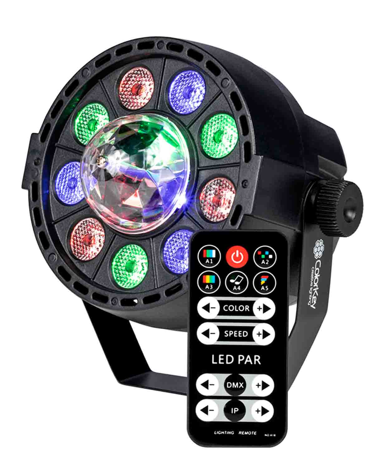 Colorkey Lighting Bundle DJ Package with 3 Pack of CKU-1080 Party Lights