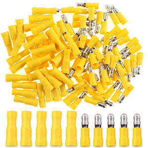 100pcs 12-10 Gauge Insulated Male/Female Bullet Quick Splice Wire Terminals Wire