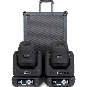 Colorkey CKU-5053, Mover Spot 150 2-Pack Bundle with Trolley - Black