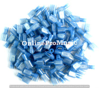 Thumbnail for 100 Pieces 16 - 14 GA Gauge 12v Blue Nylon Male Disconnect MDNB250-100