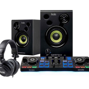 Hercules DJStarter Kit with Controller Speakers & Headphones