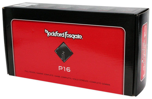 2 Rockford Fosgate P16 Punch 6.0" 2-Way Full-Range Speaker Pair