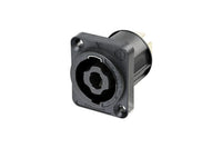 Thumbnail for Neutrik NL4MPXX 4-pole speakON Male Panel-mount D-Series Flange Connector