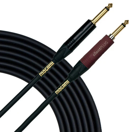 Mogami GOLD INST SILENT S 10 Guitar Instrument Cable, 10 Foot