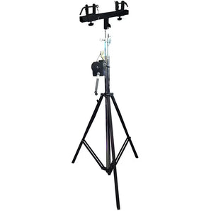 (2) MR TRUSS ST200 & SBC250 Pro Lighting 12 Foot Crank Light Stand & Square Truss T-Bar