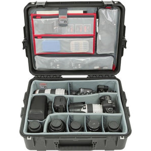 SKB 3i-2217-8DL iSeries 2217-8 Case with Think Tank Photo Dividers & Lid Organizer (Black)