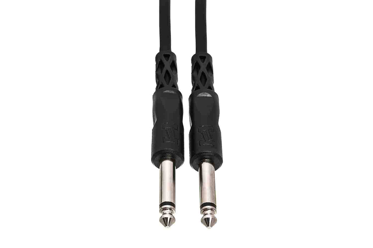 Hosa CPP-110 Unbalanced Interconnect Cable, 1/4 in TS to Same - 10 Feet