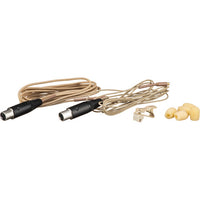 Thumbnail for Mogan EIO-BG-SH Elite ICE Omni Earset Microphone for Shure Transmitters (Beige)