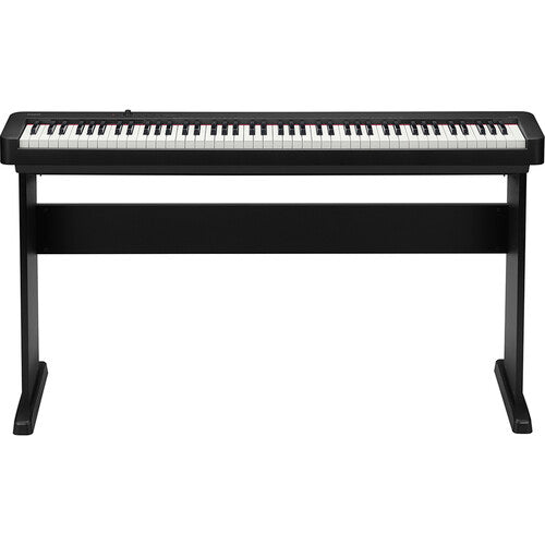 Casio CS-470P Matching Wood Stand with 3 Fixed Pedals for CDP-S Keyboards (Black)