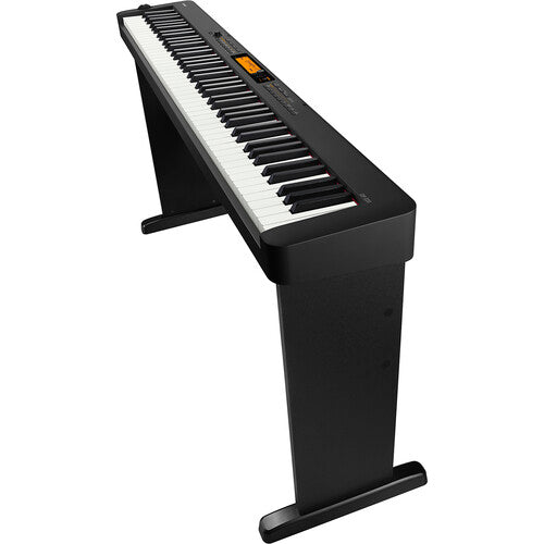 Casio CS-470P Matching Wood Stand with 3 Fixed Pedals for CDP-S Keyboards (Black)