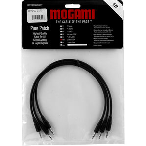 Mogami PP 3.5 MOD 01 3PK 3.5 TS Mono to 3.5 TS Cable (1', 3-Pack)