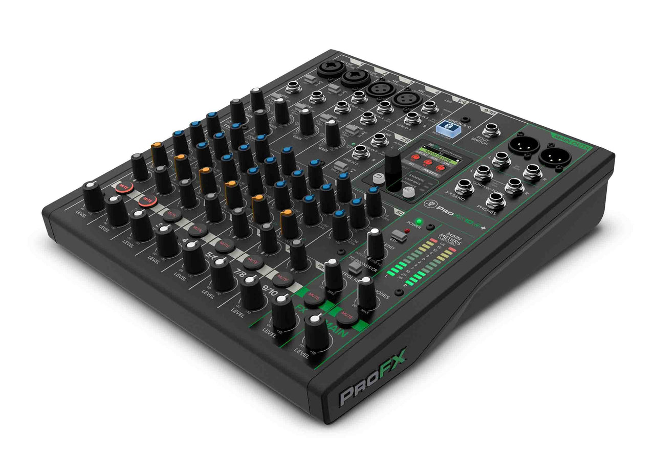 Mackie ProFX10v3+, 10-Channel Analog Mixer with Enhanced FX, USB Recording Modes and Bluetooth