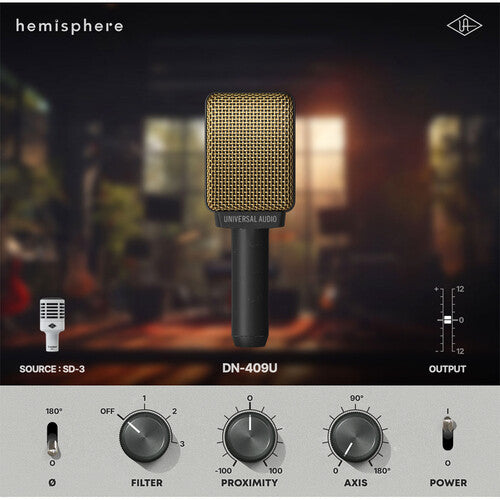 Universal Audio UA-SD3-U Cardioid Dynamic Microphone with Hemisphere Modeling