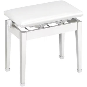 Casio CB-30WE Height-Adjustable Metal Artist Bench (White)