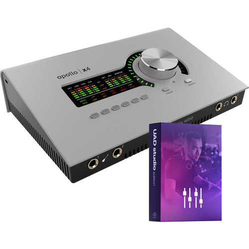Universal Audio UA-APX4G2-STU-U Apollo x4 Gen 2 Thunderbolt 3 Audio Interface with Studio+ Bundle