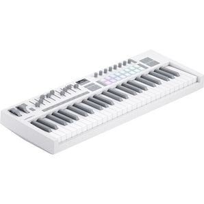 Novation LAUNCHKEY-49-MK4-WH USB MIDI Keyboard Controller (White, 49 Keys)