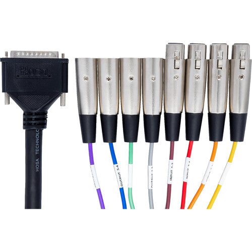 Hosa AES-805Y DB25-to-XLR AES/EBU Breakout Snake - 16.5' (5 m)