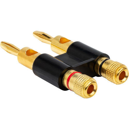 Hosa BNA-260BK Premium Dual Banana Plug- Blk