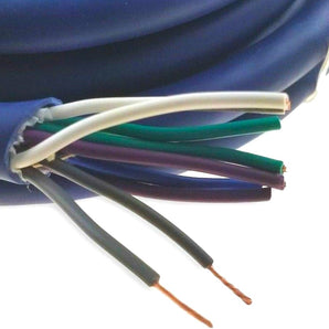 Metra 100ft 18 Gauge Multi 9 Conductor Blue Speed Hiding Speaker Trailer Wire Cables