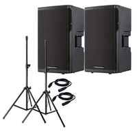 Thumbnail for 2 Cerwin Vega CVX-15 Pair Package with Speaker Stands & XLR Cables