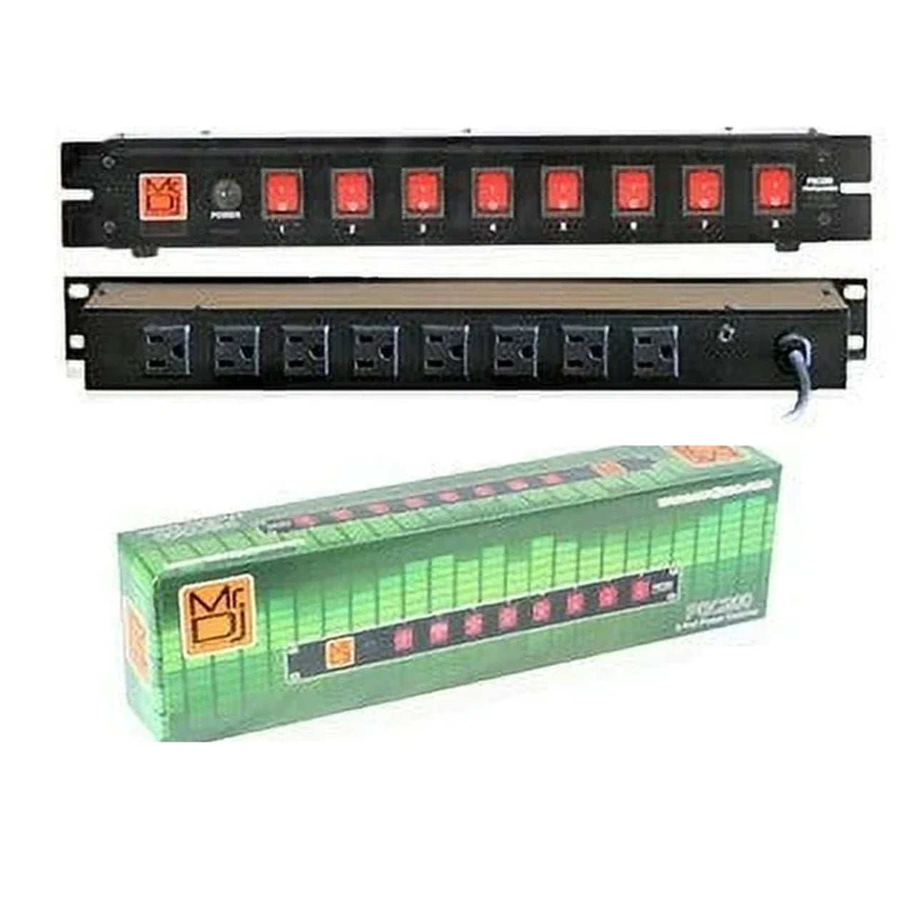 MR DJ PSC250 Power Switcher Surge Protectors <br/>Rack Mountable 8 Port Power Switcher Surge Protectors ON / OFF Power Center