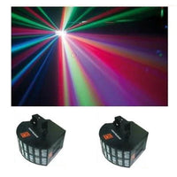 Thumbnail for 2 MR DJ DOUBLESTACKER 7-Channel DMX-512 LED Multi-Colored Effect Light Blackout