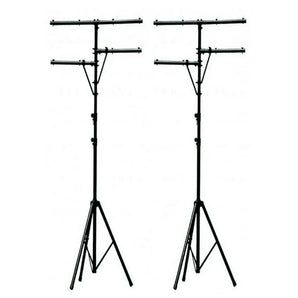 2 Pro Audio DJ Multi Arm 8 Bolt Lighting 12 Foot Tripod Light Stand Package