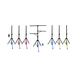 MR DJ Full Color Led Pro DJ Lighting Multi Arm Tripod & T-Bar Light Stand