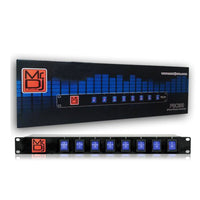 Thumbnail for MR DJ PSC300 Rack Mountable 8 Port Power Switcher Surge Protectors Blue Toggles ON / OFF Power Center, Power Strip