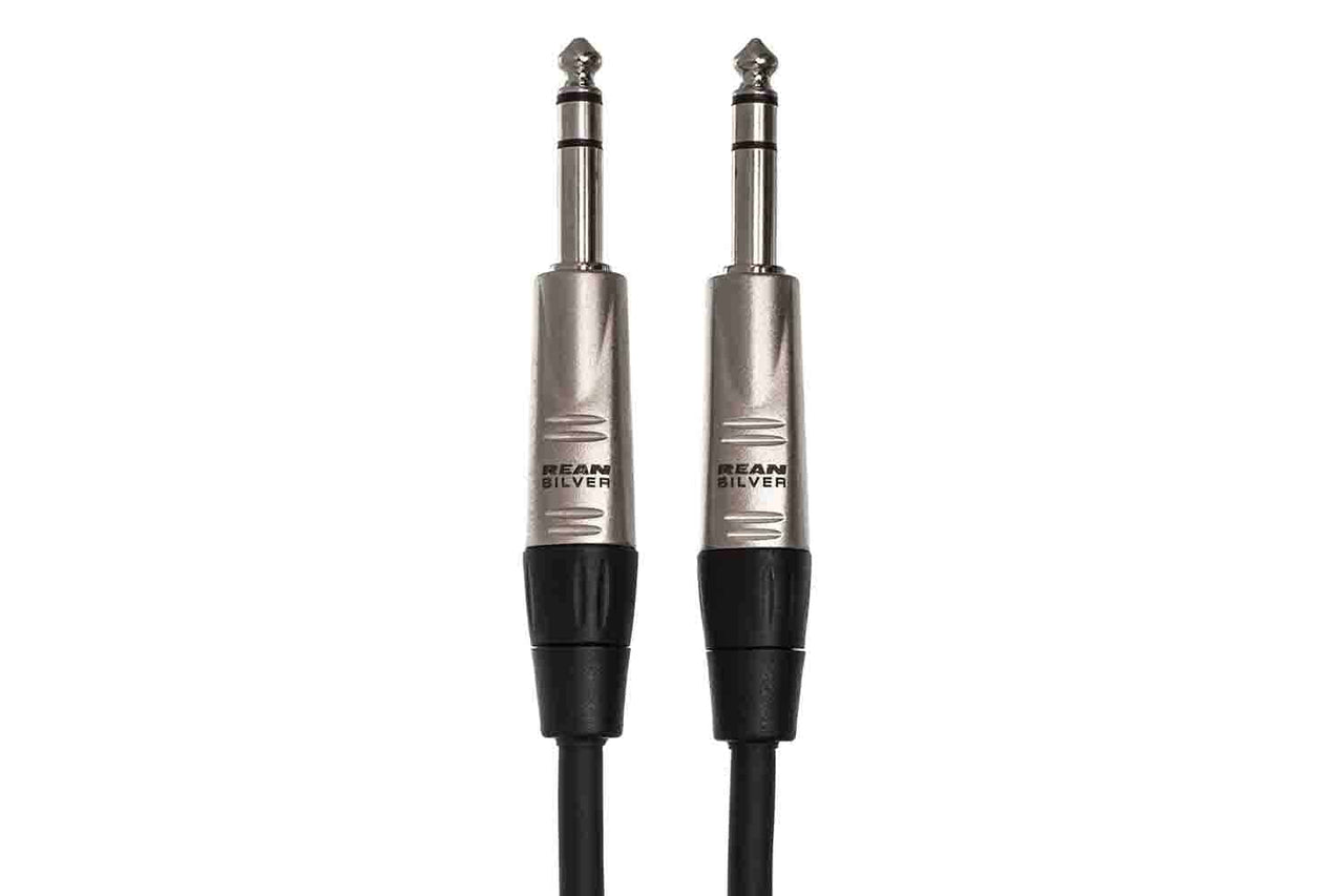 Hosa HSS-003 Pro Balanced Interconnect Cable, REAN 1/4 in TRS to Same - 3 Feet