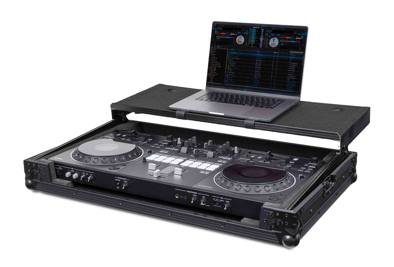 Headliner HL10018, Pitch Black Flight Case for DDJ-REV5 with Laptop Platform