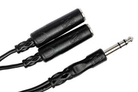 Thumbnail for Hosa YPP-118 Y Cable, 1/4 in TRS to Dual 1/4 in TRSF