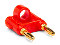 Thumbnail for Hosa BNA-240RD Dual Banana Connector - Red