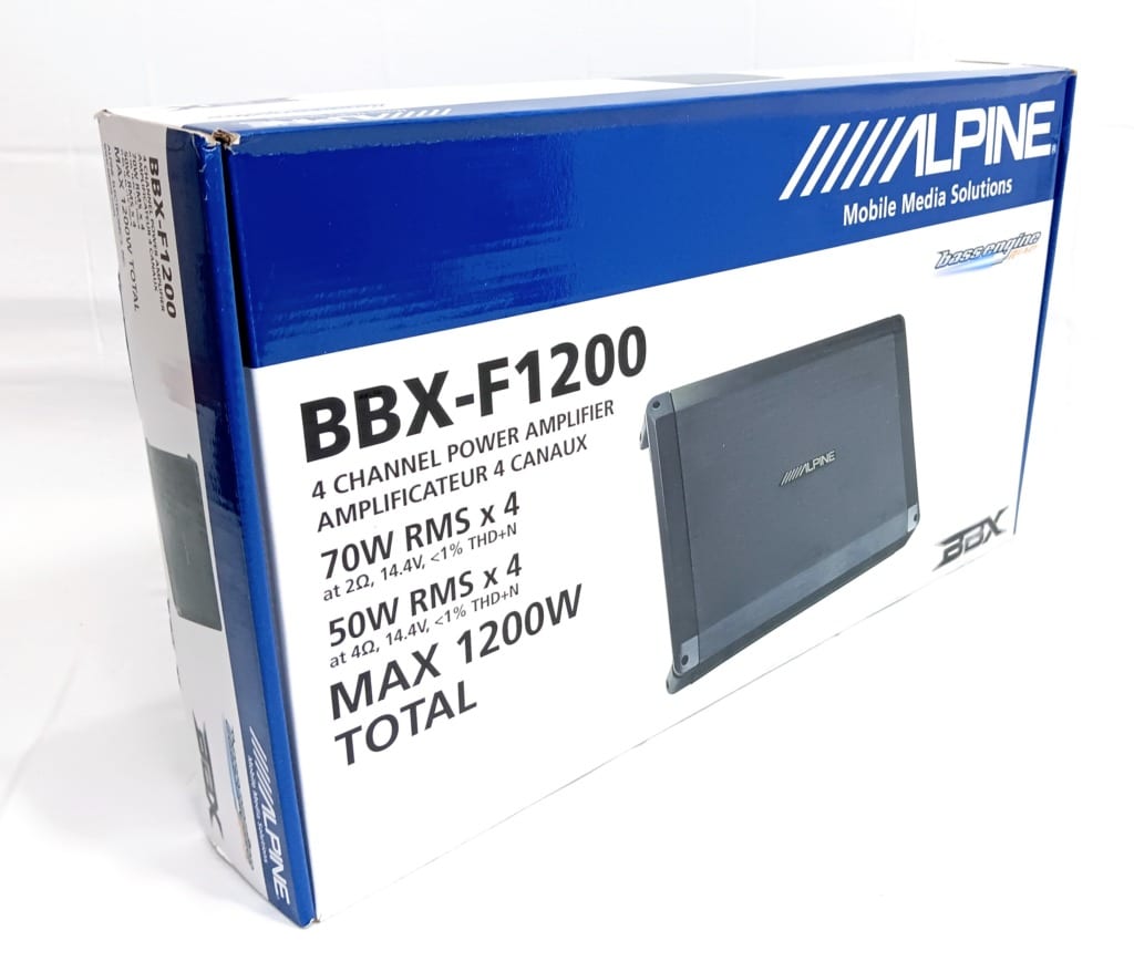 Alpine BBX-F1200 Car Amplifier 600W Max 4 Channel Class-A/B Amplifier