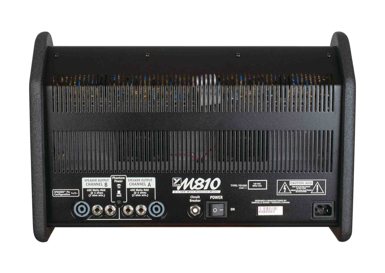 Yorkville Sound M810-2, 10+2 Channel Stereo Box Mixer - 2x400W