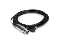 Thumbnail for Hosa XVM-110F Microphone Cable, XLR3F to Right-angle 3.5 mm TRS – 10 Feet