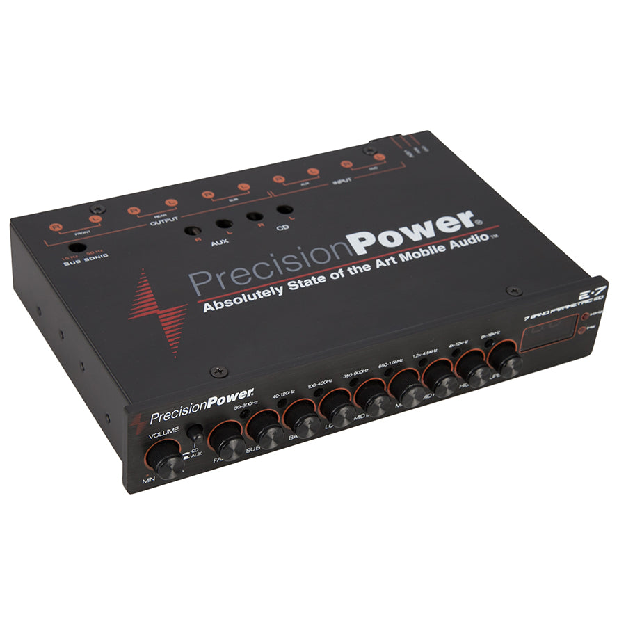 Precision Power E.7 7-Band Parametric Equalizer w/ LED Display