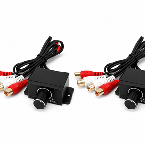 2 Absolute RSW250 Universal Remote Amplifier Audio & Bass Level Controller RCA In/Out with Dash Mount Bracket