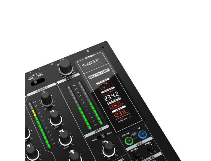 Reloop RMX-95 4+1-channel DVS Performance DJ Mixer with Neural Mix