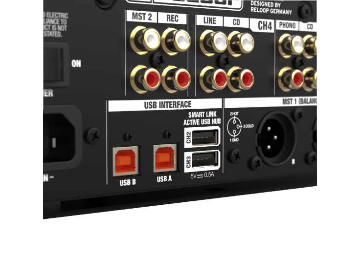 Reloop RMX-95 4+1-channel DVS Performance DJ Mixer with Neural Mix