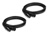 Thumbnail for Hosa HMIC-025 Pro Microphone Cable Package, REAN XLR3F to XLR3M (25 Feet) - 2 Pack