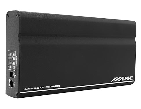 Alpine KTA-200M Mono Power Pack Amp with SWT-12S4 12" Loaded Tube Subwoofer