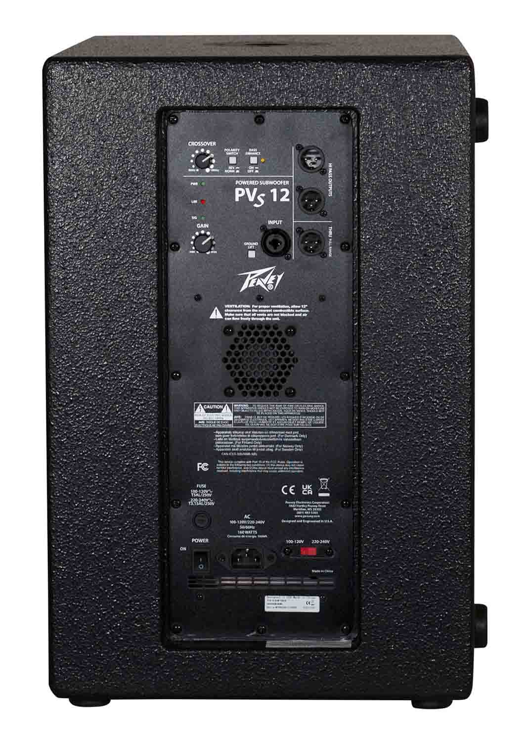 Peavey PVs 12 SUB, 1000W 12-inch Powered Subwoofer